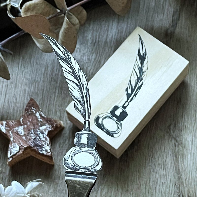 stationery series stamp no.59 Dip Pen - ตราปั๊ม/สแตมป์/หมึก - ไม้ 