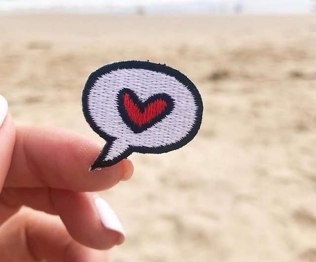 K-pop Heart Fingers Embroidered Iron on Patch
