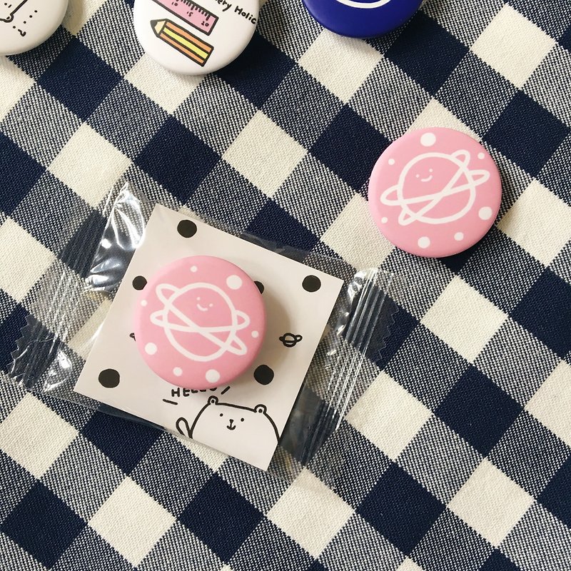 Sweet Pink Planet / Badge - Badges & Pins - Plastic 