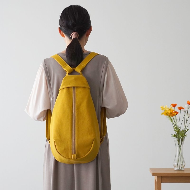 Berry 2 / Mustard Yellow [Made to Order] Trocco Canvas Bag - Backpacks - Cotton & Hemp Yellow