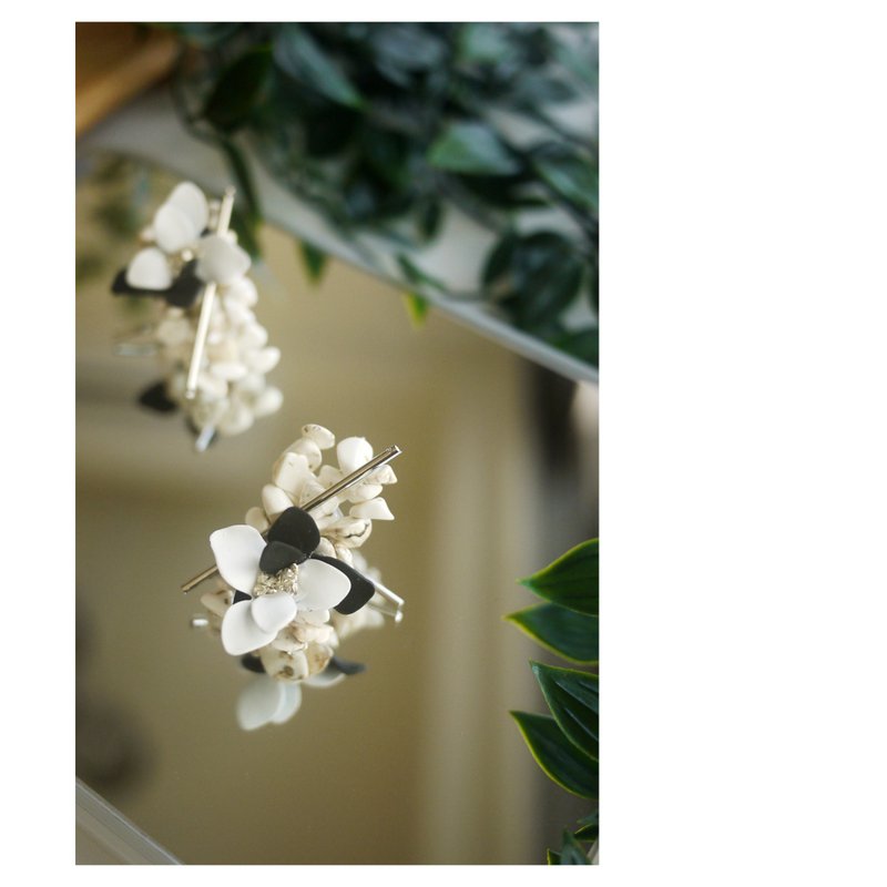 Zen Garden | Natural Stone Work Hair Accessories | Ponytail Hook | pony hook - เครื่องประดับผม - วัสดุอื่นๆ ขาว