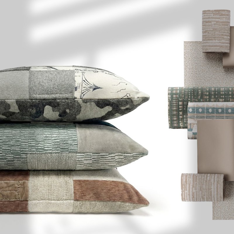 Baker Living-貝克拼布工藝抱枕 - 枕頭/咕𠱸 - 其他材質 