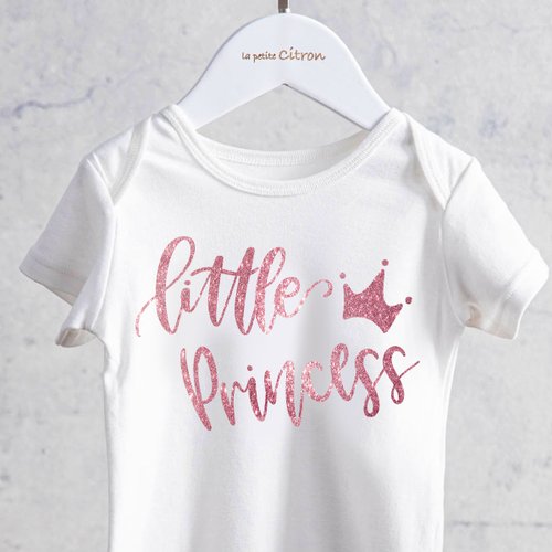 la petite Citron 美國檬果手工澎澎裙 little princess小公主 玫瑰粉燙金包屁衣 女寶專屬新生兒週歲禮