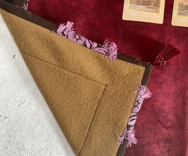 タロットクロスフリンジフラワー♡Handmade tarot cloth