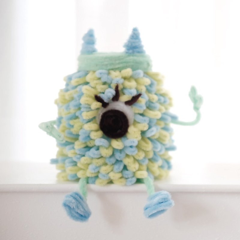 [Children’s Course] Plush Monster Storage Tube - อื่นๆ - ไฟเบอร์อื่นๆ 