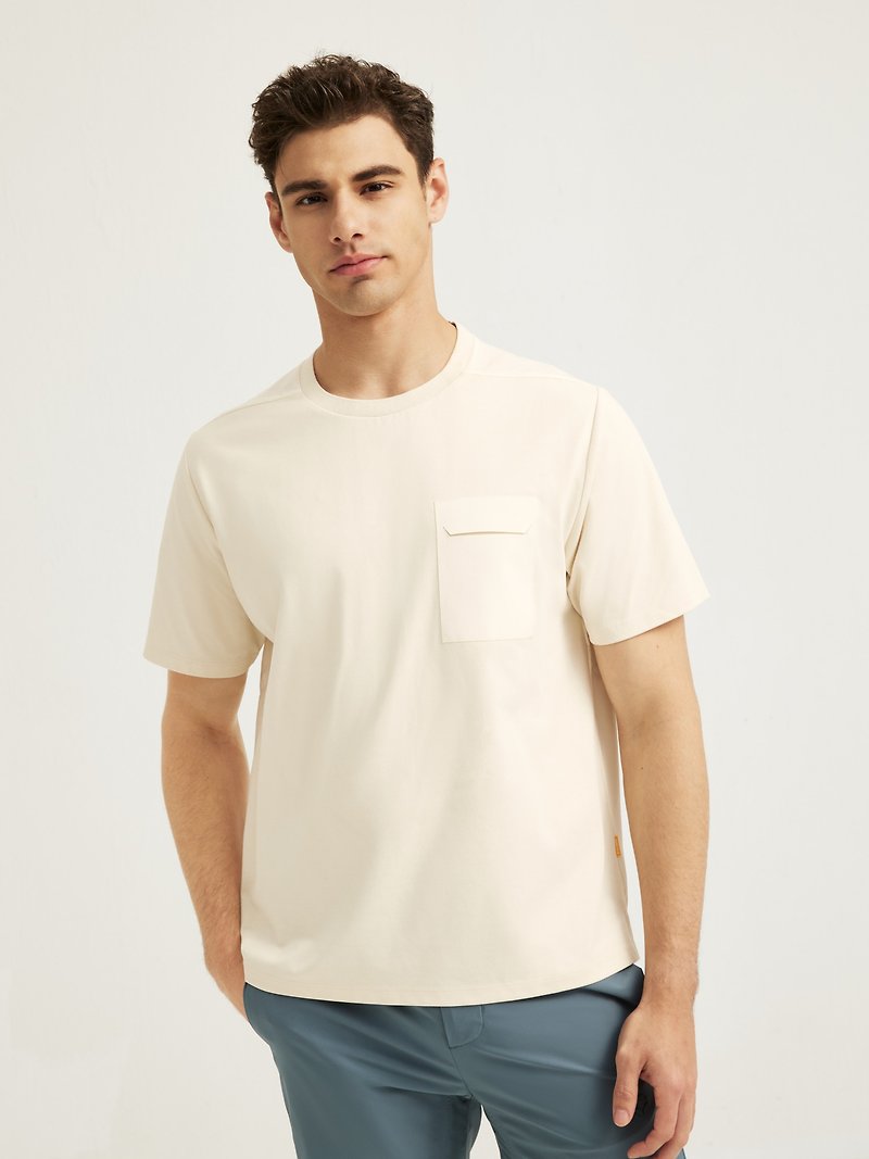 (新入荷) Aaron - ルーズフィット T シャツ | 抗 UV | 高速放熱 - Tシャツ メンズ - その他の素材 