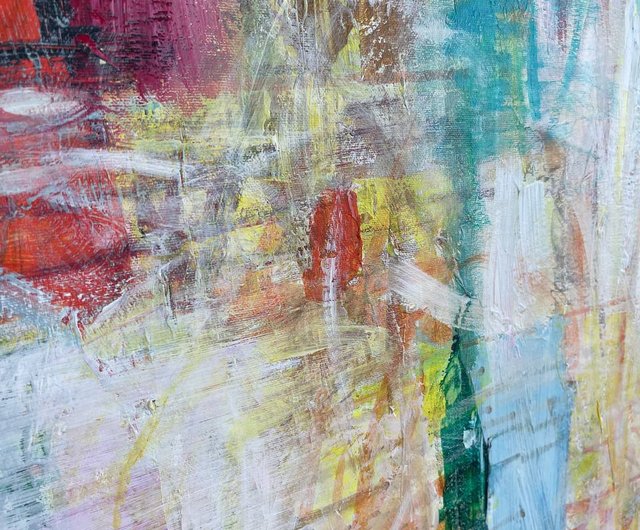 抽象風景画の原画　絵画　キャンバスアート　現代アート 242a26268737ceb6bd59c061ee4357