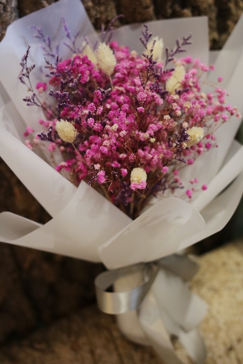 FLORA Flower Gift-Gypsophila Dry Bouquet - Dried Flowers & Bouquets - Plants & Flowers Purple