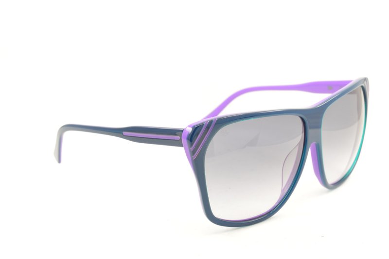 Hong Kong brand Solex millennium limited edition SX12001 B ZEISS retro sunglasses with Zeiss lenses - กรอบแว่นตา - พลาสติก สีน้ำเงิน