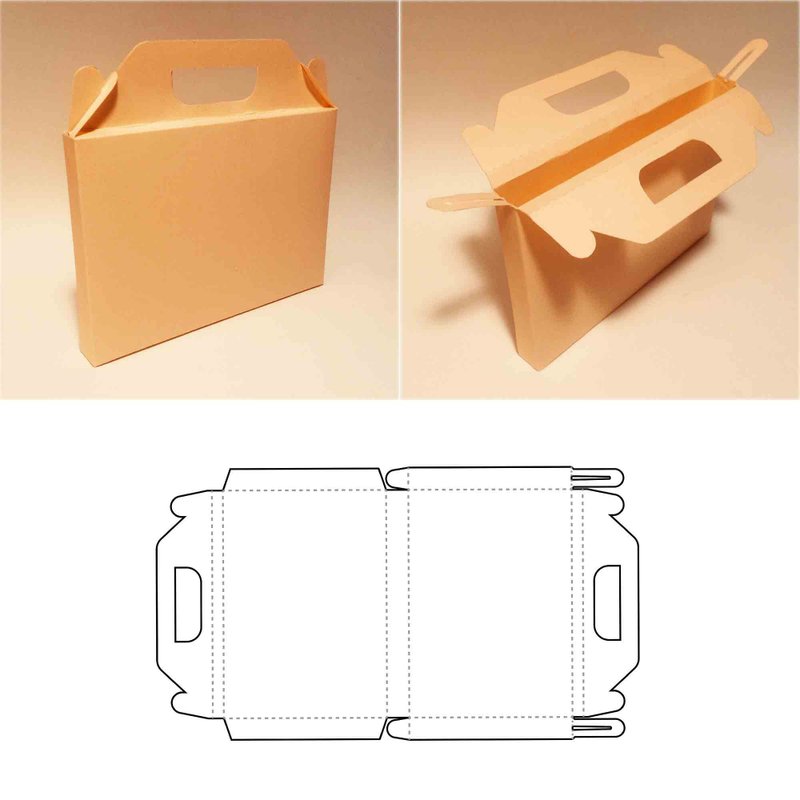 Folder template, thin box, narrow box, document folder, paper folder, Cricut - 圖文模板設計 - 其他材質 