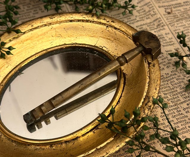 30768 希少で魅力的なフランスアンティークツールイエローガラス