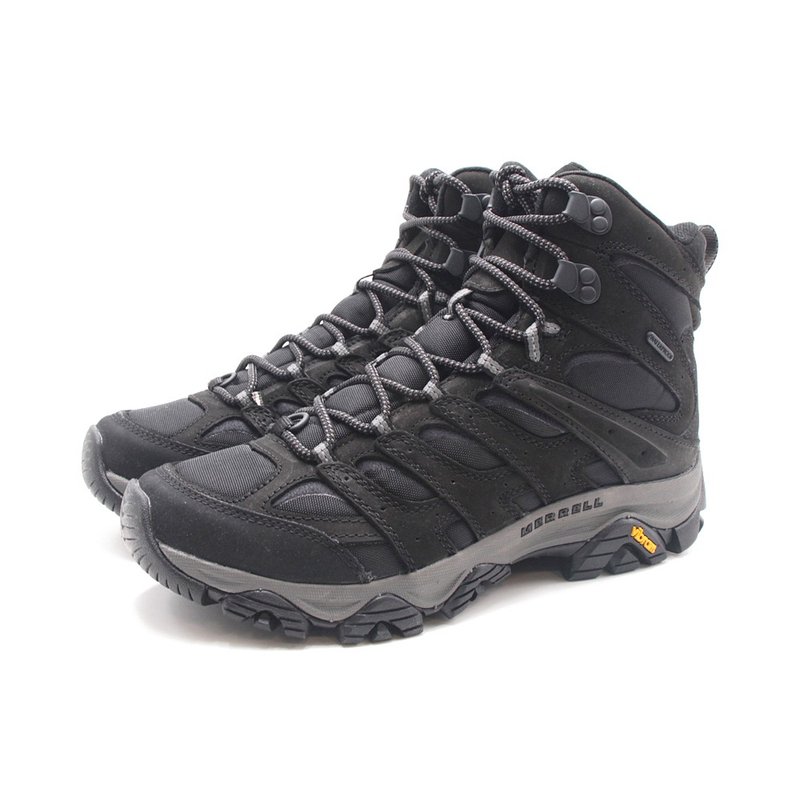 MERRELL (male) MOAB 3 APEX MID waterproof hiking high-tube hiking shoes men's shoes - black - รองเท้าวิ่งผู้ชาย - วัสดุกันนำ้ 