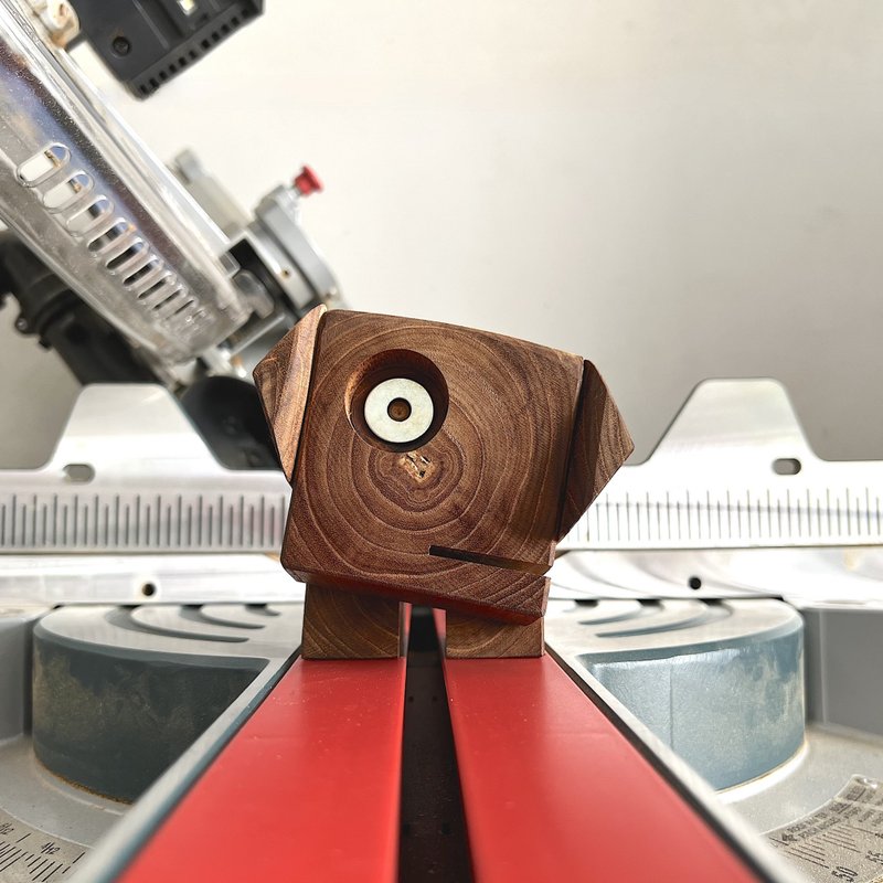 'Roneo', One eye dog figure-toy for decoration or collection - 擺飾/家飾品 - 木頭 