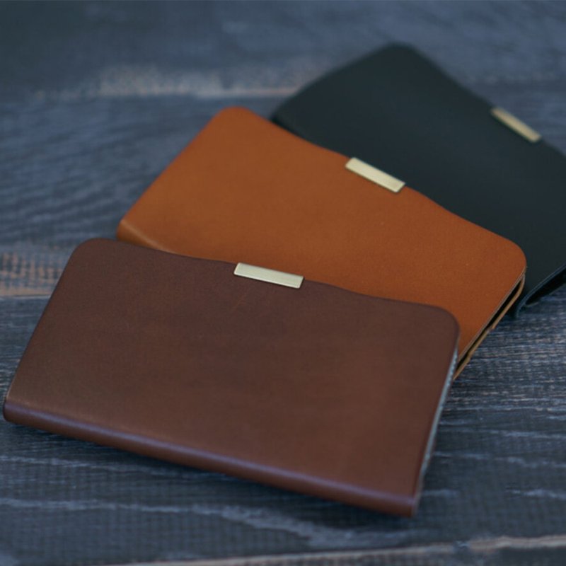 Genuine Leather Smartphone Case [-Premium-] iPhone Tochigi Leather Case BE02K - เคส/ซองมือถือ - หนังแท้ สีนำ้ตาล