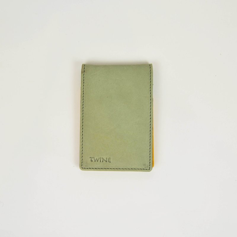 Color Geometric Terraces Card Pack - Pastel Green - Fair Trade - Card Holders & Cases - Genuine Leather Green