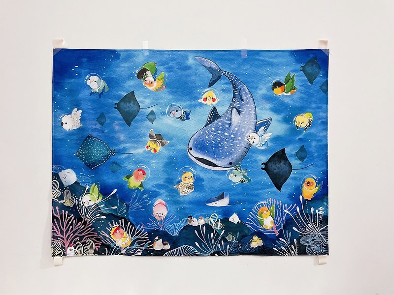 Rolia's handmade parrot/bird/whale shark/stingray/undersea leisure hanging cloth home decoration - โปสเตอร์ - วัสดุอื่นๆ 