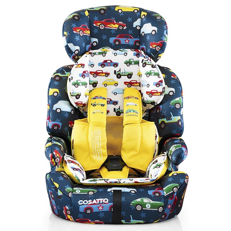 Cosatto Zoomi Highback Booster Car Seat with Harness – Rev Up (5 Point Plus) - Other - Other Materials Green