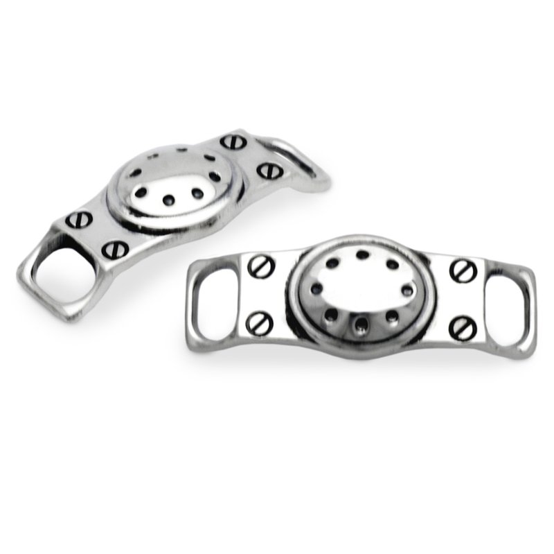 シルバー925 シューレースチャーム/日本製/送料無料/バイク/シルバーアクセサリー/男性へのプレゼント/SLC02 - 其他 - 純銀 銀色