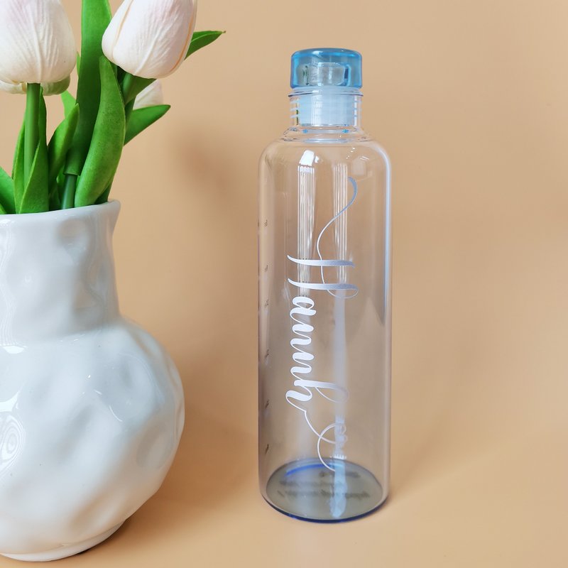 Sports water bottle, customized glass bottle, engraved birthday gift, commemorative gift for girlfriend - แก้ว - แก้ว 