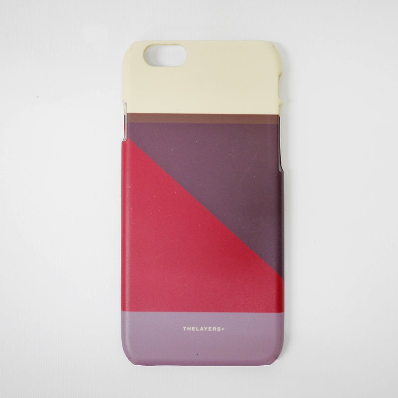 THE LAYERS - GRAPHIC PRINT - DARK COPPER Personalised Phone Case - เคส/ซองมือถือ - พลาสติก สีแดง