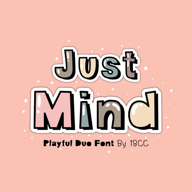 Just Mind Duo OTF TTF - 字體設計 - 其他材質 