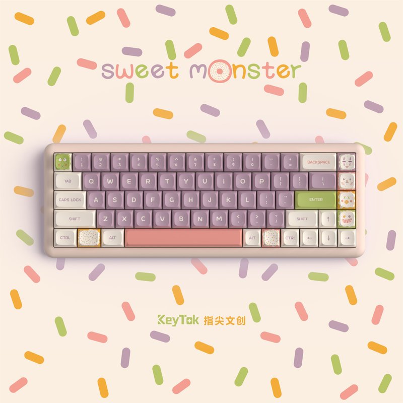 KDA sweet chicken Dye-Sub PBT keycap keytok - อุปกรณ์เสริมคอมพิวเตอร์ - วัสดุอีโค 