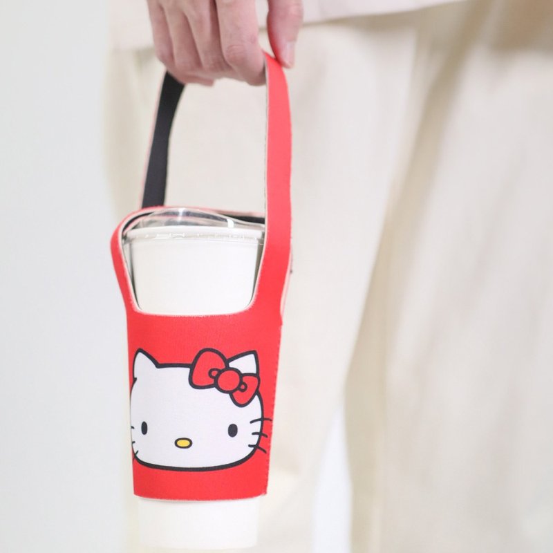 murmur 隔熱杯套| hello kitty (紅) 飲料杯套 - 手提包/手提袋 - 聚酯纖維 紅色