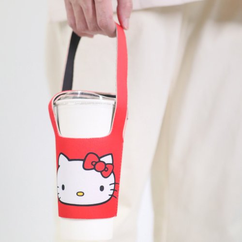 murmur murmur 隔熱杯套| hello kitty (紅) 飲料杯套