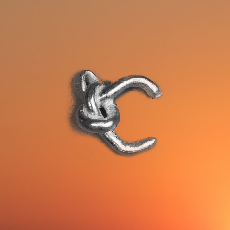Knot Alphabet Pendant Silver 99.99 / C / - 其他 - 純銀 銀色