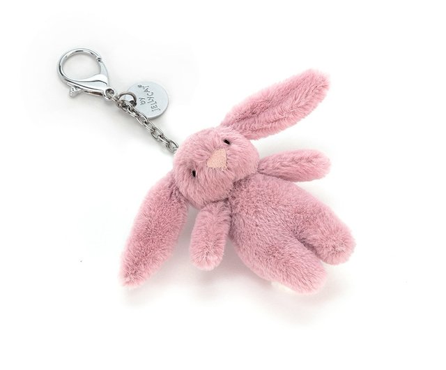 Jellycat Bashful Bunny Pink Bag Charm - Welcome to Palermo Gift Shop