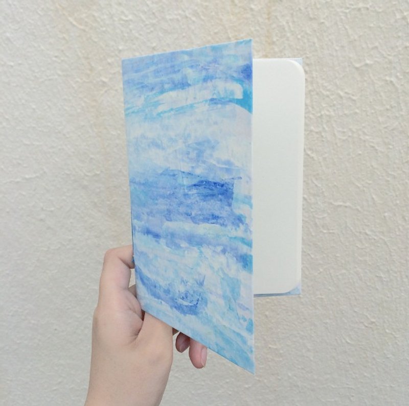 Waves series round ⻆ hand book notebook - Notebooks & Journals - Paper Blue