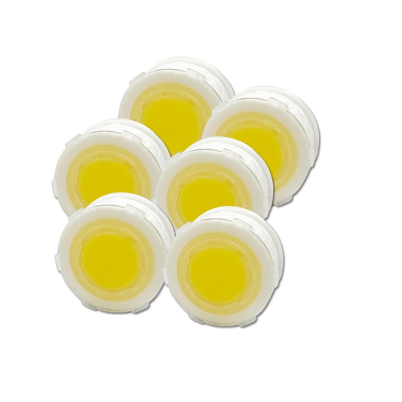 THE LOEL Antibacterial Vitamin C Faucet Filter Cartridges 6-pack - อุปกรณ์ห้องน้ำ - วัสดุอื่นๆ สีเหลือง