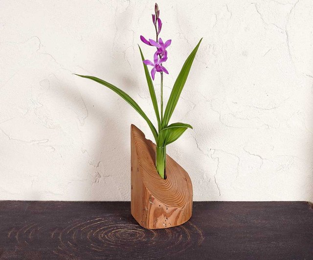 Driftwood vase, flower base, vase, wooden vase, small vase, natural  interior, - Shop driftwoodartdesign Plants - Pinkoi