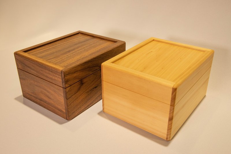 【Must be wood】Solid wood storage box丨can be laser carved - กล่องเก็บของ - ไม้ สีนำ้ตาล