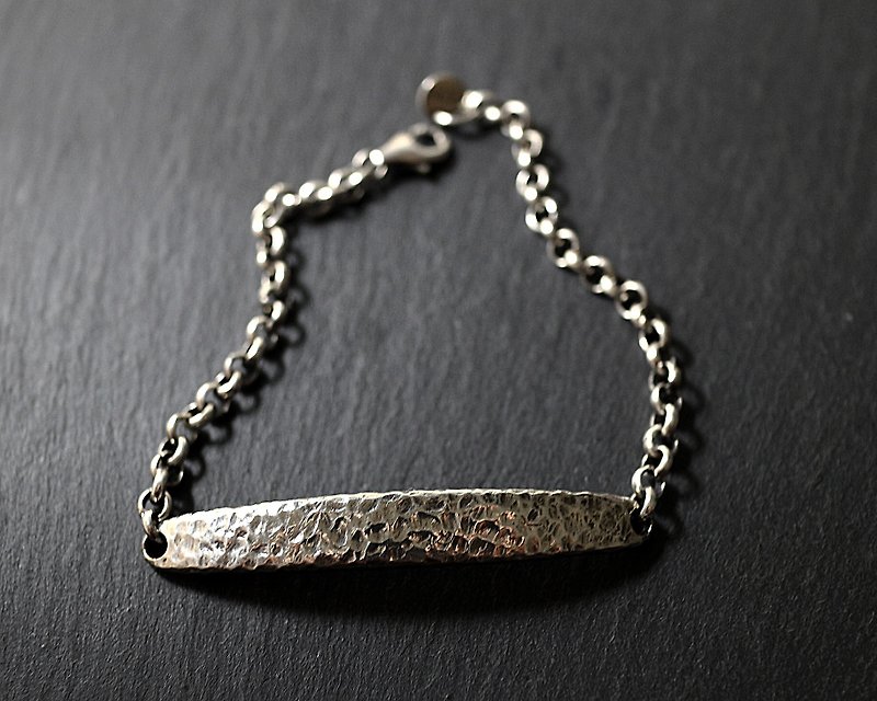Mirror sterling silver irregular mapping bracelet - Bracelets - Sterling Silver 