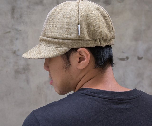 linen cycling cap