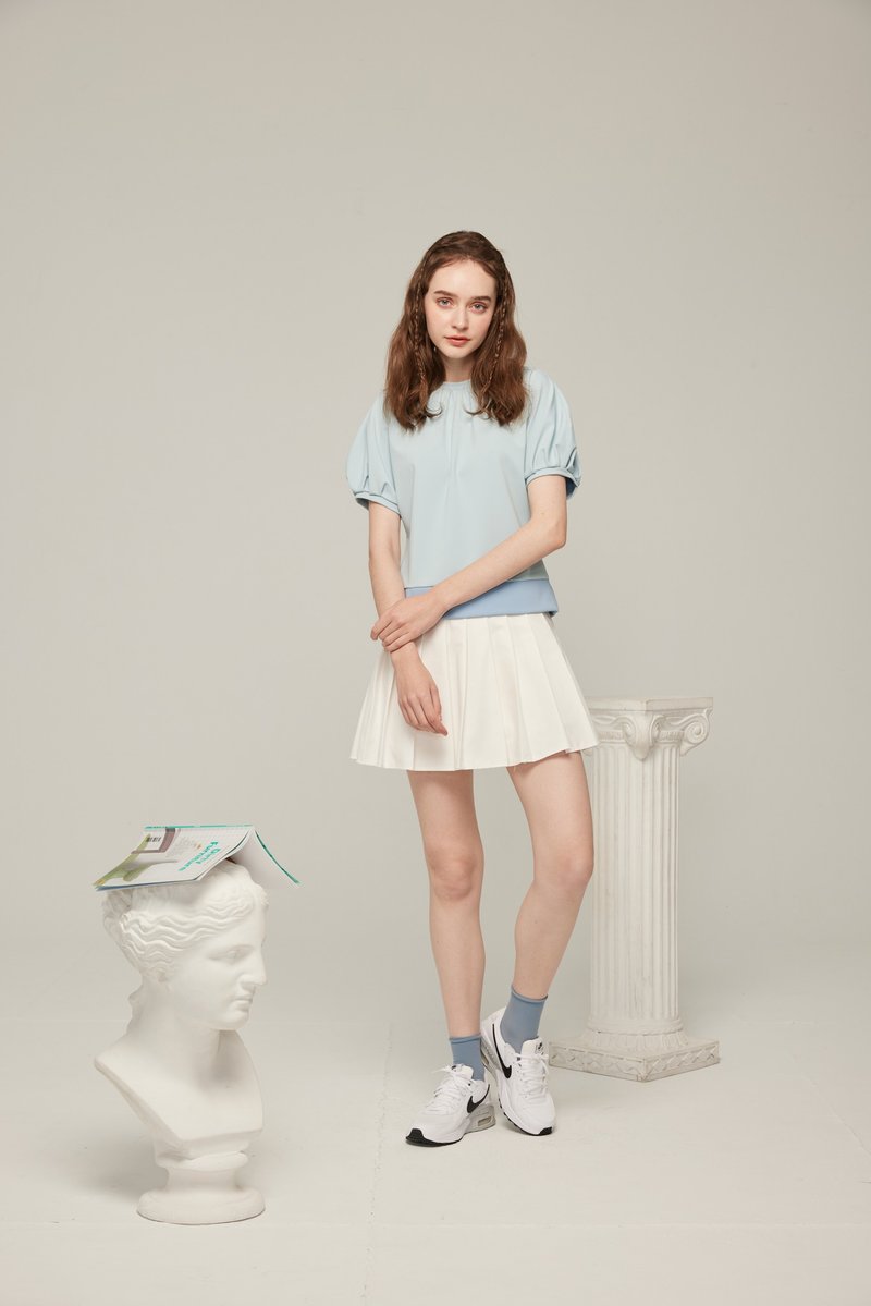 Short-sleeved top(22S1TP01) - เสื้อผู้หญิง - ไนลอน 