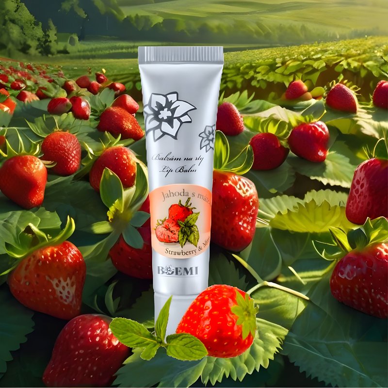 Botanic Lip Balm Strawberry - Lip Care - Concentrate & Extracts Red