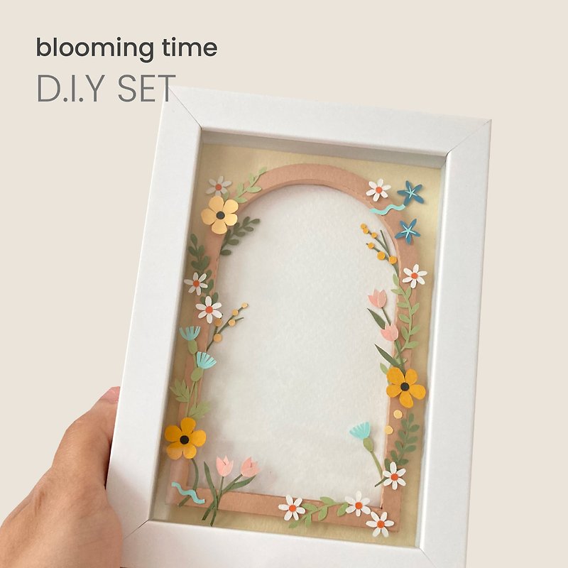 photo frame d.i.y. set - blooming time (tools excluded) - その他 - その他の素材 