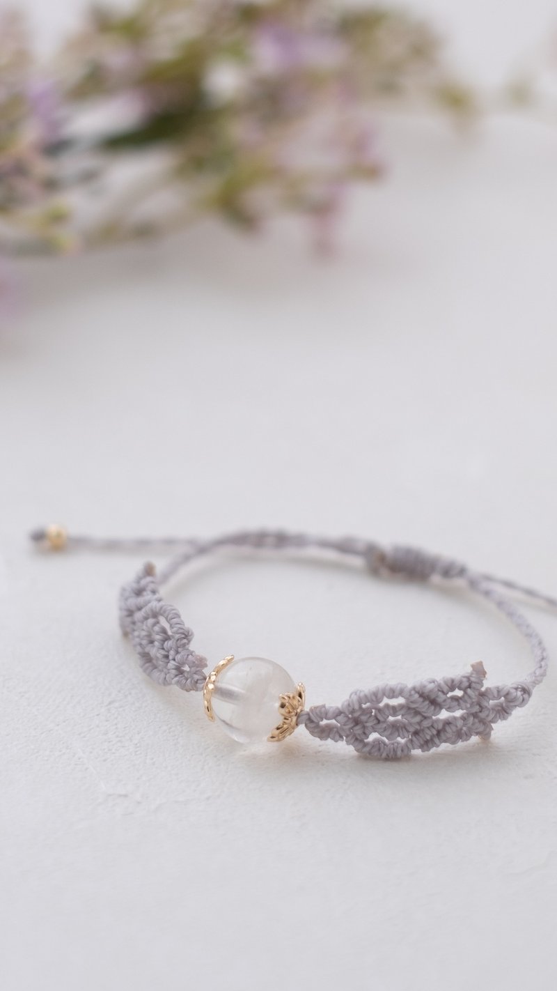 Phantom Quartz Macrame Bracelet - Bracelets - Crystal 