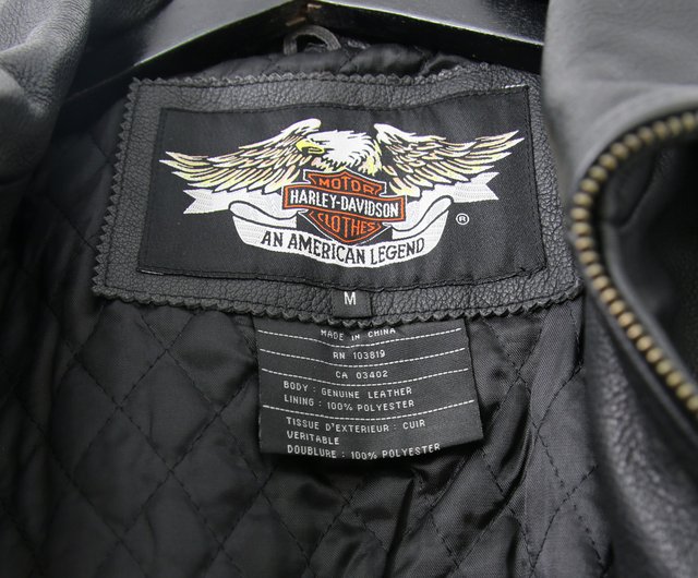 harley davidson leather jacket rn 103819