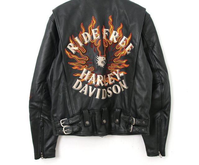 harley davidson jacket green