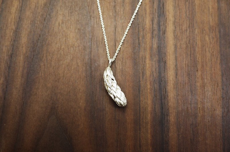 Silver fir - 925 sterling silver necklace - สร้อยคอ - โลหะ สีเงิน