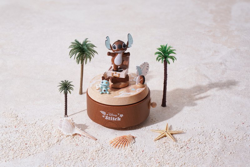 【星際寶貝 史迪奇】雙旋轉音樂盒 迪士尼Disney - 擺飾/家飾品 - 木頭 