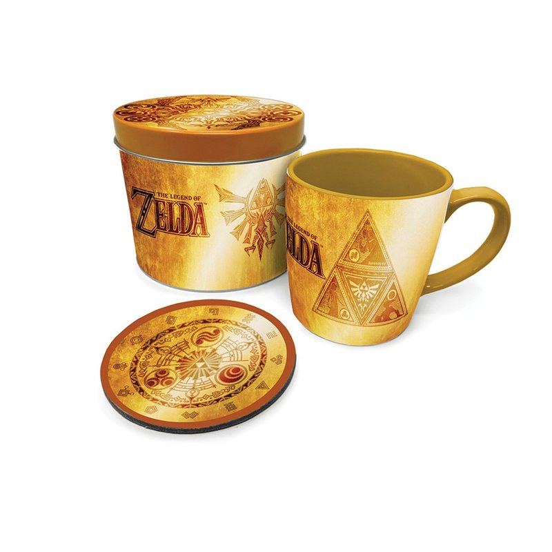 【Nintendo】The Legend of Zelda-Golden Gift Set (Includes Mug, Coaster) - อื่นๆ - ดินเผา สีทอง