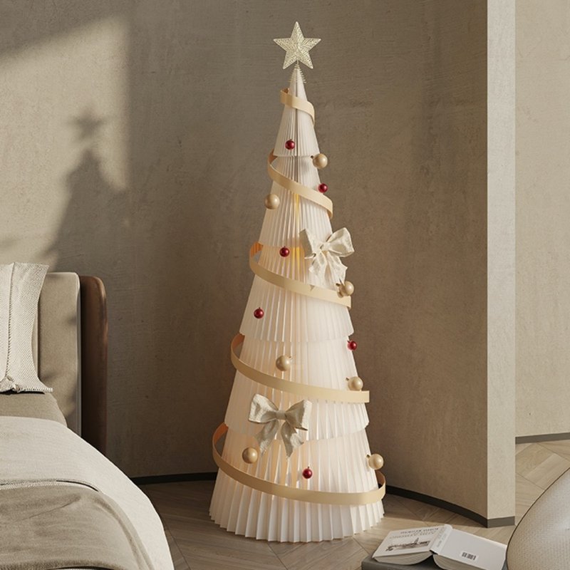 發光銀杉聖誕樹 - 擺飾/家飾品 - 紙 白色