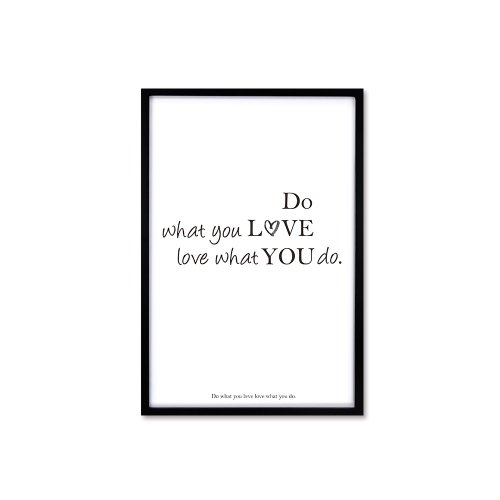 iINDOORS英倫家居 北歐風裝飾畫相框 Do What You Love 經典款 黑色框 63x43cm