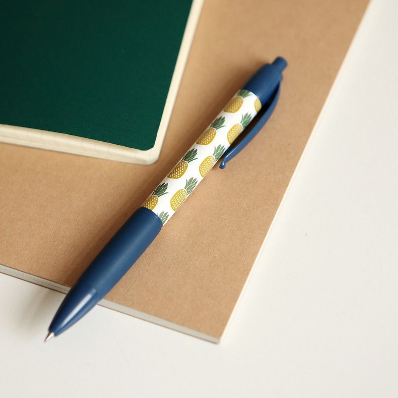 Calendar Parents -0.38 neutral pen -08 pineapple (blue), E2D29854 - ปากกา - พลาสติก สีเหลือง