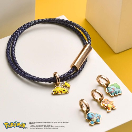gold braidlock leather bracelet