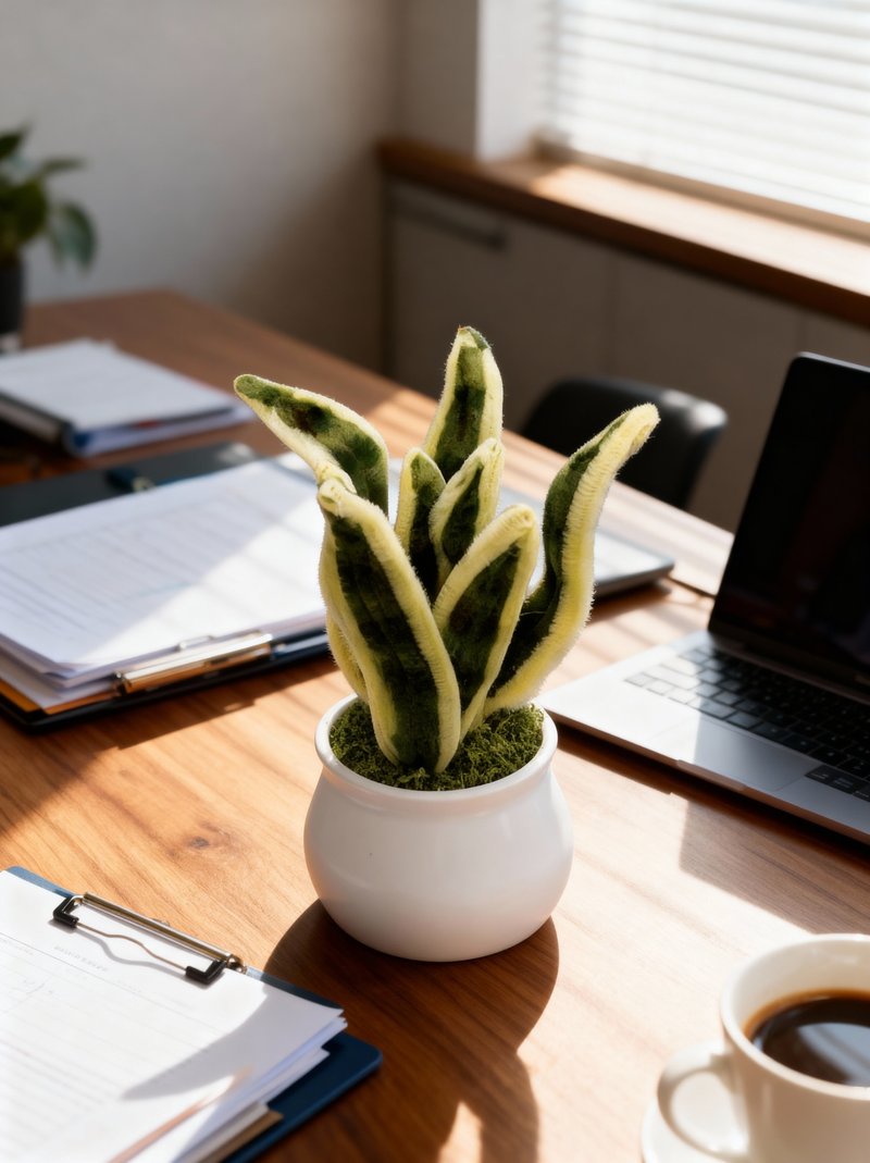 懶人招財福音 手作毛根虎尾蘭小盆栽 - 盆栽/植栽 - 聚酯纖維 